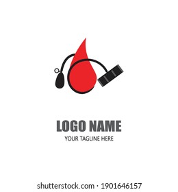 Blood logo template vector icon illustration design
