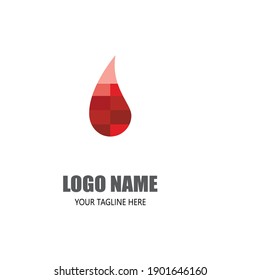 Vorlage für das Blutlogo, Vektorsymbol, Vektorgrafik-Design