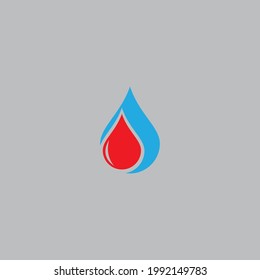 Vorlage für das Blutlogo, Vektorsymbol, Vektorgrafik-Design