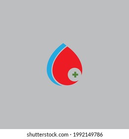 Vorlage für das Blutlogo, Vektorsymbol, Vektorgrafik-Design