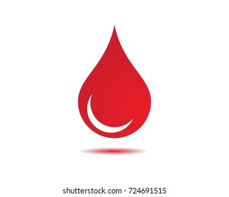 Vektorillustration-Symboldesign der Vorlage für das Blutlogo