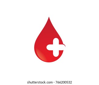 Blood logo template vector icon illustration design