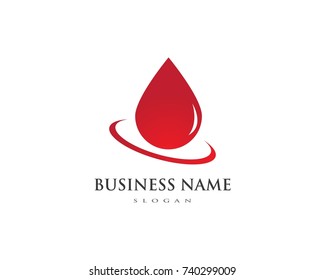 Blood logo vector icon