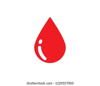 Blood logo vector icon illustration design 