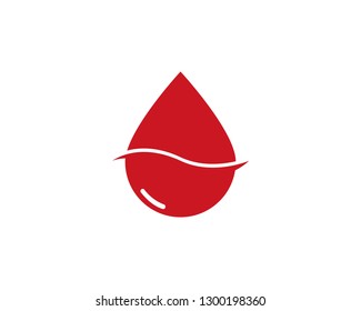 Blood Logo vector icon illustration design