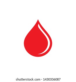 Blood logo vector icon illustration design 