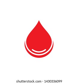 Blood logo vector icon illustration design 