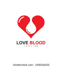 Blood logo vector icon illustration design 