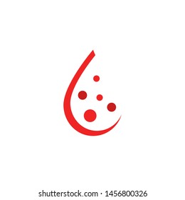 Blood logo vector icon illustration design 
