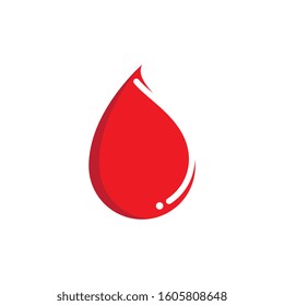 Blood logo vector icon illustration design