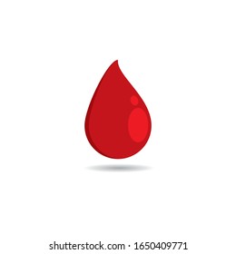 Diseño de ilustración de icono vectorial con logotipo sanguíneo