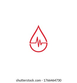 Blood Logo vector icon illustration design