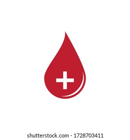 
Blood logo vector illustration design