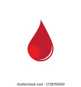 
Diseño de la ilustración vectorial del logotipo sanguíneo