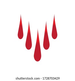 
Diseño de la ilustración vectorial del logotipo sanguíneo