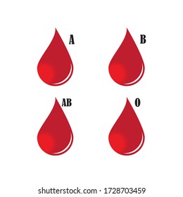 
Diseño de la ilustración vectorial del logotipo sanguíneo