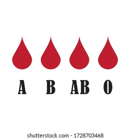 
Diseño de la ilustración vectorial del logotipo sanguíneo