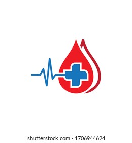 Blood Logo vector illustration template icon