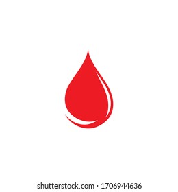 Icono de la plantilla de ilustración vectorial del logotipo de sangre