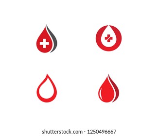 Blood Logo Vector Template Stock Vector (Royalty Free) 1250496667 ...