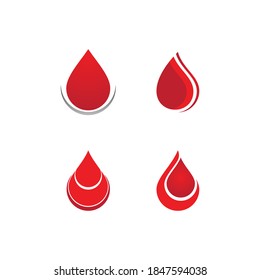 blood  logo vector template design