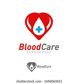 Blood love logo vector template, Creative Blood logo design concepts