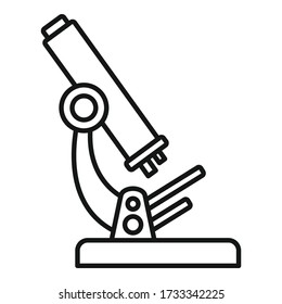 Blood microscope icon. Outline blood microscope vector icon for web design isolated on white background