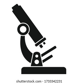 Blood microscope icon. Simple illustration of blood microscope vector icon for web design isolated on white background