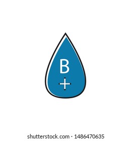 Blood minimal flat icon vector