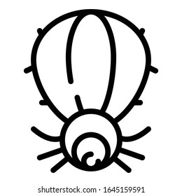 Blutmilbe-Symbol Rahmenbild der Vektorillustration von Blutmilben für Webdesign einzeln auf weißem Hintergrund