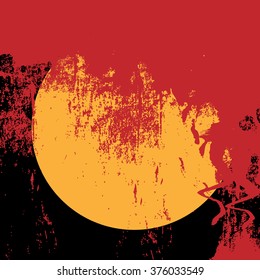 blood moon concept of Halloween, vector design element