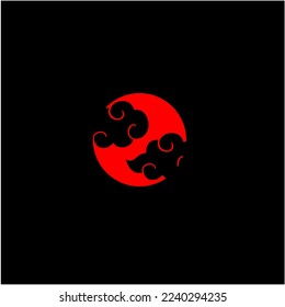Blutmond am dunklen Himmel
