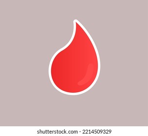blood object design sticker concept
