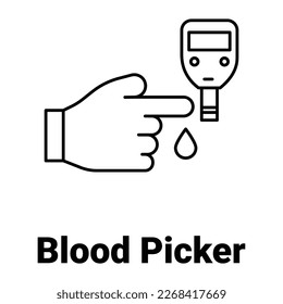Selector de sangre Vector Icono de fácil modificación

