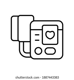 Blood Pressure Apparatus Line Icon 