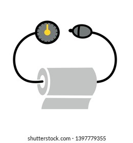 blood pressure concept colored flat icon. Simple element illustration. blood pressure concept flat symbol design