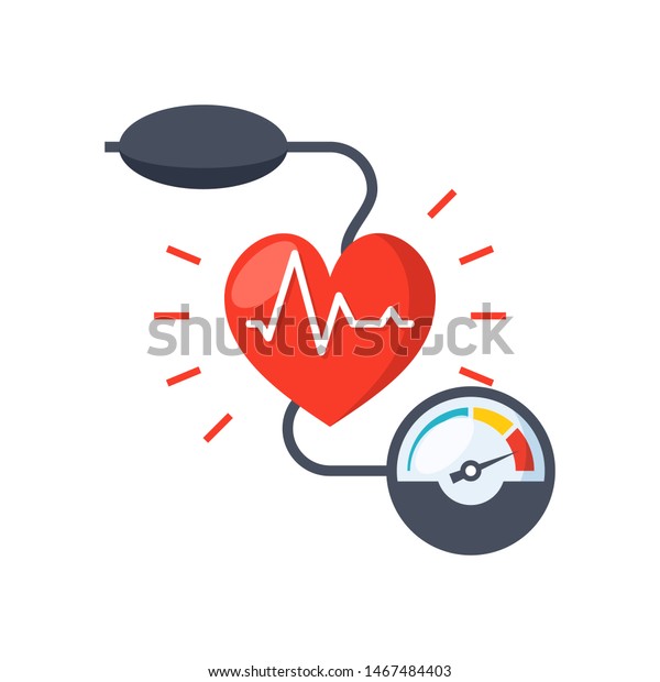 Blood Pressure Concept Blood Pressure Meter Stock Vector (Royalty Free ...