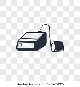 Blood pressure control tool vector icon isolated on transparent background, Blood pressure control tool logo concept