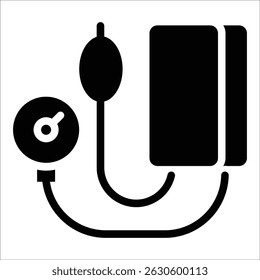 Elemento del icono del manguito de presión arterial para el diseño