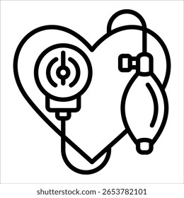 Elemento De Ícone De Manguito De Pressão Arterial Para Design