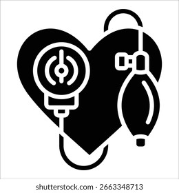 Blutdruck Manschette Symbol Element für Design