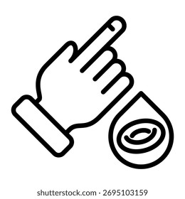 Blood Pressure Cuff Icon Element For Design