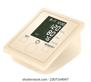 Blood pressure device. vector illustration