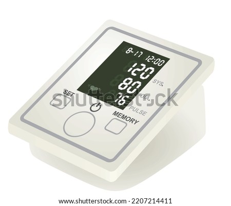 Blood pressure devise. vector illustration