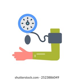 Blood Pressure Flat Icons, Vector illustration
