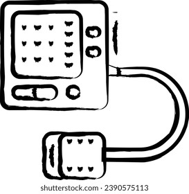 Blood Pressure hand drawn vector illustrations