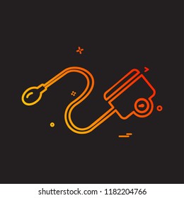 Blood pressure icon design vector
