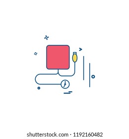 Blood pressure icon design vector 