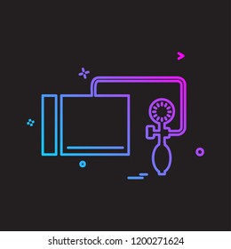 Blood Pressure icon design vector