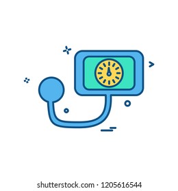 Blood Pressure icon design vector